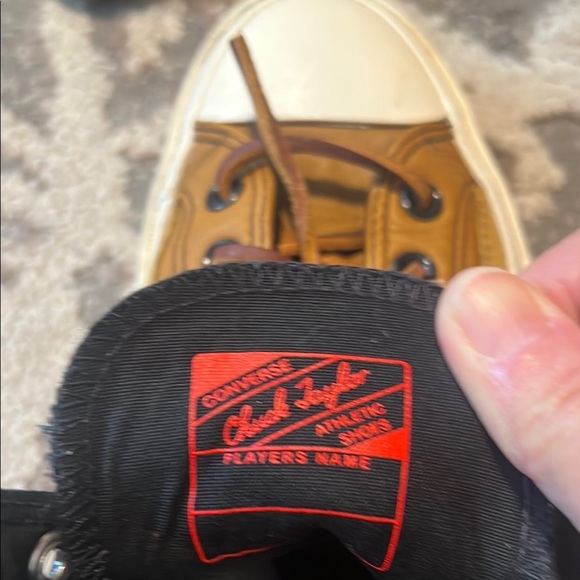 Converse Brown High-Top Sneakers Classic Style leather Cabrera women’s 10 men’s8 - Picture 6 of 8